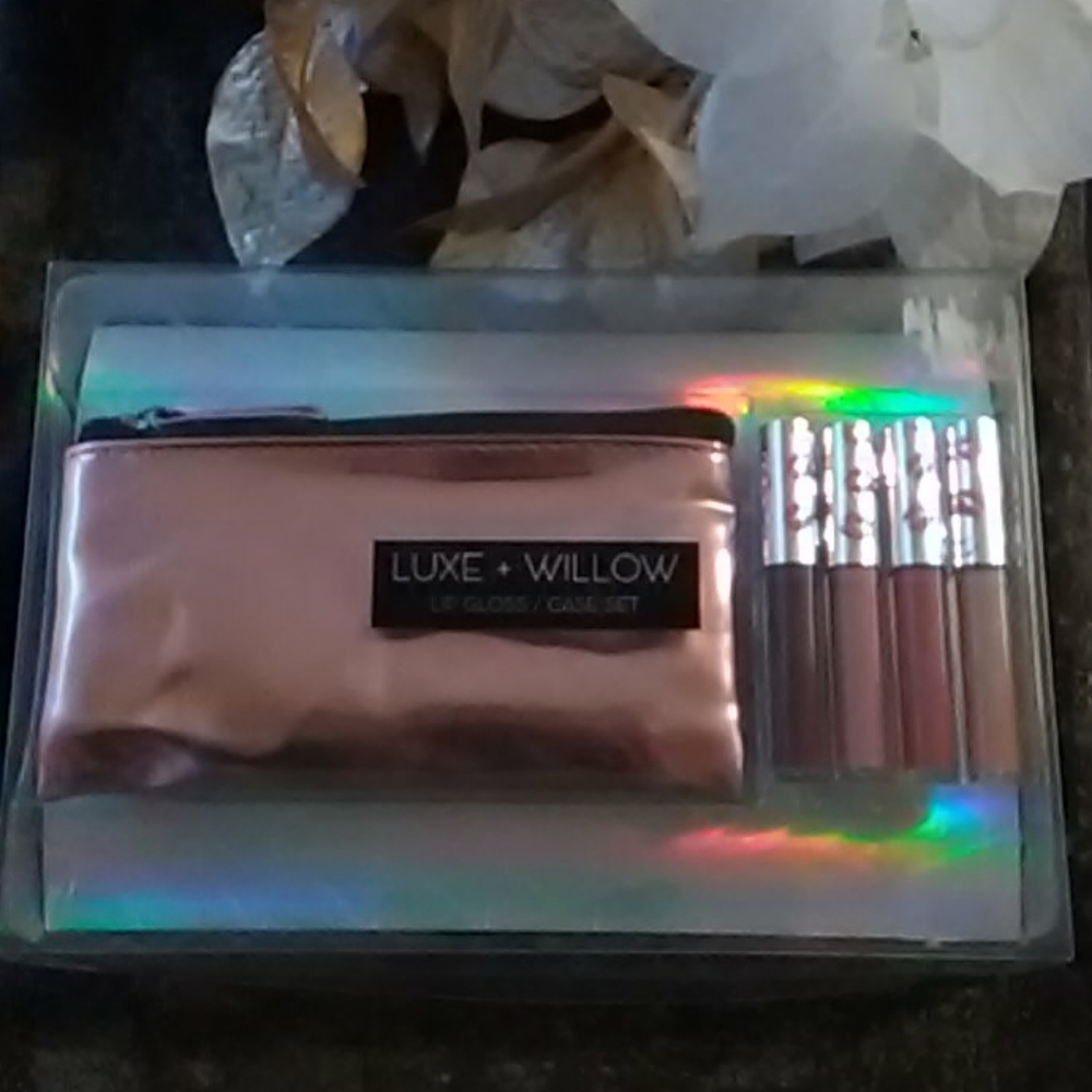 Free with purchase♥ lip gloss and case set